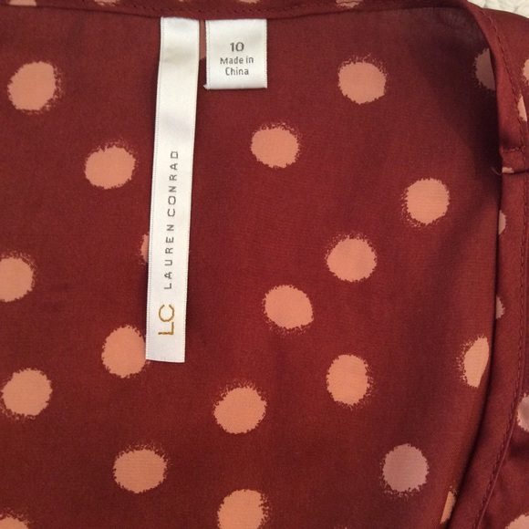 Lauren Conrad Rust Sleeveless Dress Size 10 - Picture 8 of 8